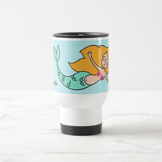 Tasses nommées faites sur commande de sirène drôle (Centre)