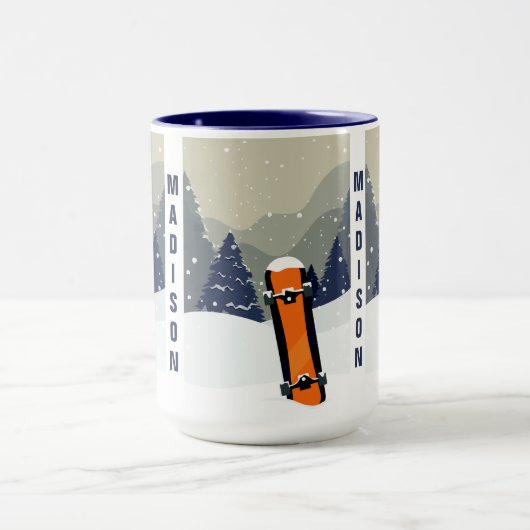 Tasses nommées faites sur commande de surf des (Centre)