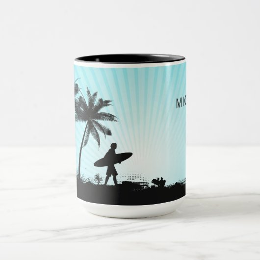 Tasses nommées faites sur commande de surfer de (Centre)