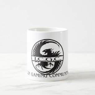 TASSES NOMMÉES NOMMÉES DE LOGO ET D'ICÔNE D'ICG
