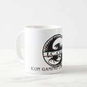 TASSES NOMMÉES NOMMÉES DE LOGO ET D'ICÔNE D'ICGC (Devant gauche)