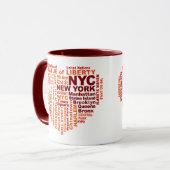 Tasses NYC - choisir style et couleur (Devant gauche)