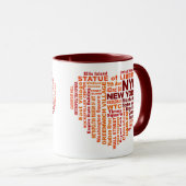 Tasses NYC - choisir style et couleur (Devant droit)