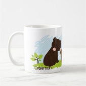 Tasses organiques de coutume de planète d'ours (Gauche)