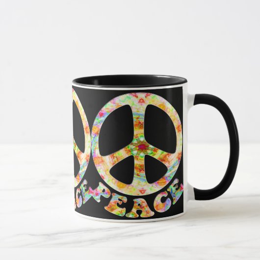 Tasses peintes de paix (Droite)