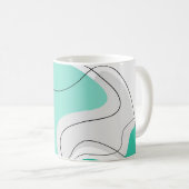 Tasses personnalisées Abstrait ondulé (Devant droit)