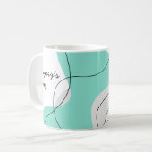 Tasses personnalisées Abstrait ondulé (Devant gauche)