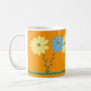 Tasses personnalisées avec fleurs de marguerite ja