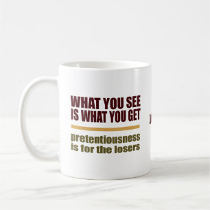 Tasses personnalisées avec le nom What You See Is