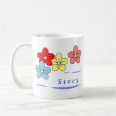 Tasses personnalisées de fleur (Gauche)