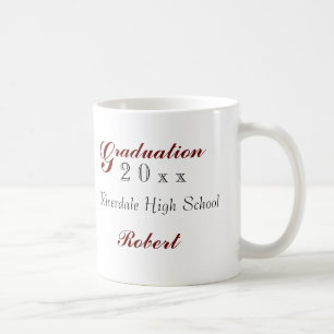 Tasses personnalisées d'obtention du diplôme