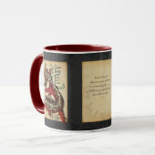 Tasses personnalisées par dragon rouge chinois (Devant gauche)