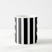 Tasses rayées noir et blanc/Classique Abstrait (Centre)