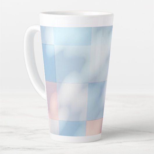 tasses rose pastel et bleu clair (Angle gauche)