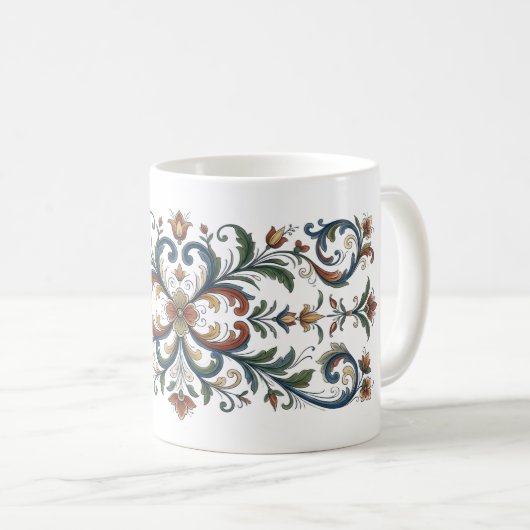 tasses rosemaling (Devant droit)