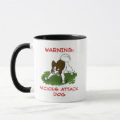 Tasses sakis chamoises de chien d'attaque (Gauche)