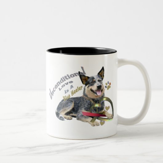 Tasses sans conditions d'amour de chien australien (Droit)