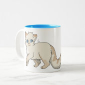 Tasses siamoises de point de flamme (Devant gauche)