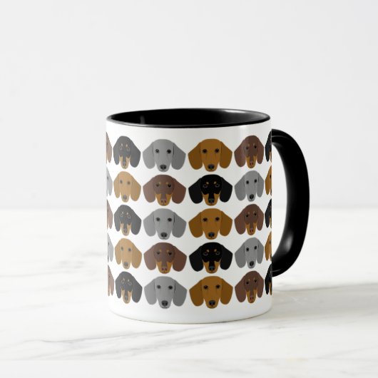 Tasses Teckel (Devant droit)