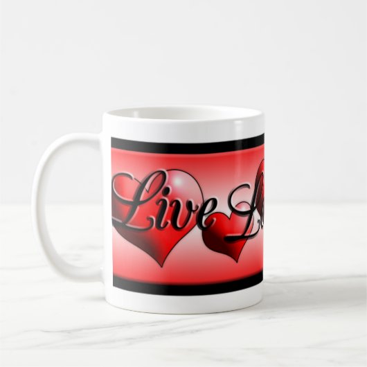 Tasses vivantes de rire d'amour (Gauche)