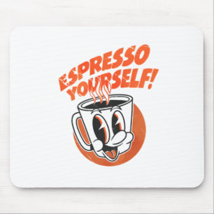 Tassez-vous drôle Amateur de café tapis de souris