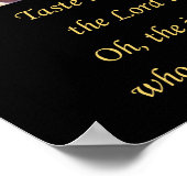 Taste and See . Christian poster A3  (Hoek)