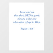 Taste and See that the Lord Is Good Raamsticker (Vel)