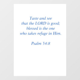 Taste and See that the Lord Is Good Raamsticker