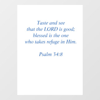 Taste and See that the Lord Is Good Raamsticker