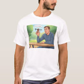 Tastes comme Poulets hommes blanc T-shirt (Devant)