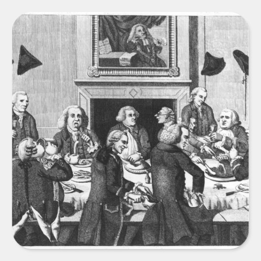 Tasting, 1782 vierkante sticker (Voorkant)