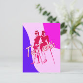 Tastisch dansen tikken briefkaart (Staand voorkant)