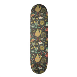 Tasty bright Tea Card Skateboard