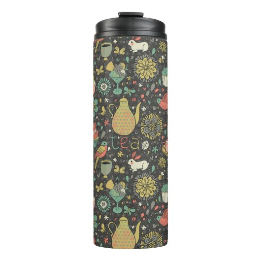 Tasty bright Tea Card Thermosbeker (Voorkant)