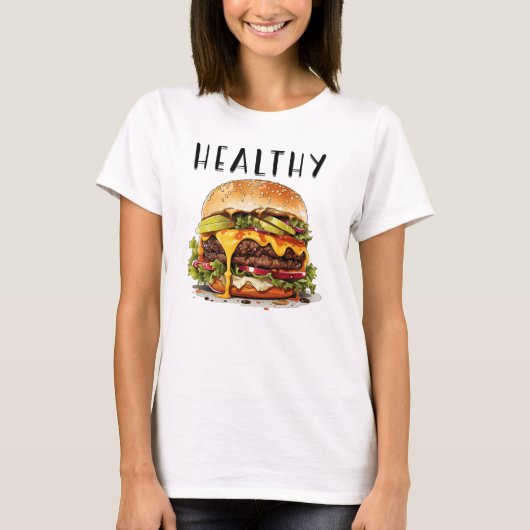 Tasty Burger T-shirt (Voorkant)