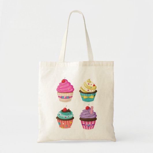 Tasty Cupcakes Canvas tas (Voorkant)