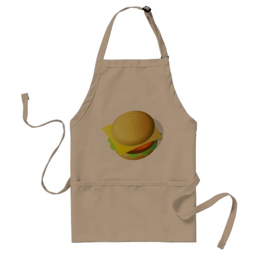 Tasty Hamburger Apron Standaard Schort (Voorkant)