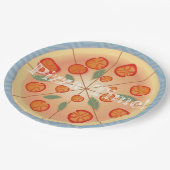 Tasty Margarita Pizza Papieren Bordje (Gekanteld)