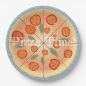 Tasty Margarita Pizza Papieren Bordje (Voorkant)