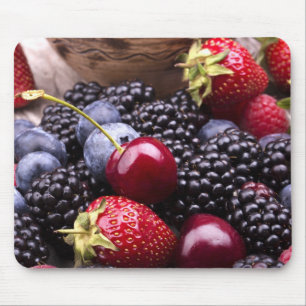 Tasty Summer Fruits on a Wooden Table Muismat