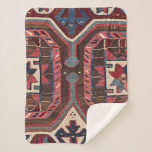 Tat Kilim Arizona Westerne Cowboy Style Sherpa Deken