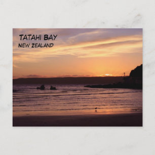 Tatahi Bay Sunset, Nieuw-Zeeland Briefkaart