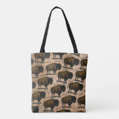 Tatanka Buffalo Bison Westerne Canvas tas (Achterkant)