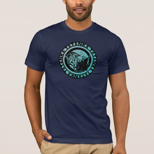 Tatanka (Buffalo) Blue Fade T-shirt (Voorkant)