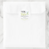 Tatas & Tequila Bruiloft Feest Fiesta Bruidsfeestj Ronde Sticker (Tas)