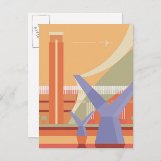 Tate Gallery en Millennium Bridge Briefkaart (Voorkant / Achterkant)