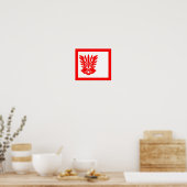 Tatenokai Flag Yukio Mishima Poster (Keuken)