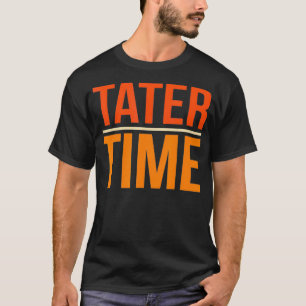 Tater Time Fun Turkey Thanksgiving Family Mannen W T-shirt