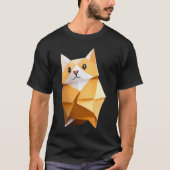 Tater tot Oranje kat - Origami T-shirt (Voorkant)