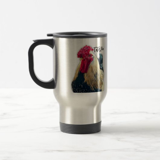 TaterPie le coq Mug de voyage (Gauche)